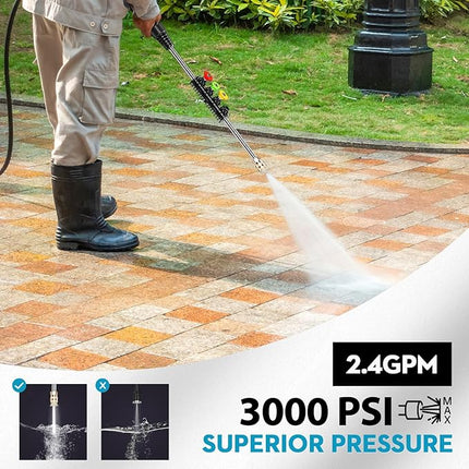 GREENER Electric Pressure Washer, 4500 PSI High Pressure Washer with 50ft Outlet