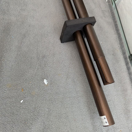 Deco Window 2 Pcs 52"-144" Extendable Curtain Rod with Brackets for Door & Windo