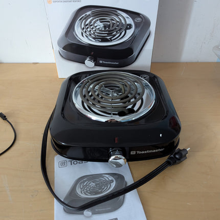 Toastmaster Single Burner with Coil Top, Black