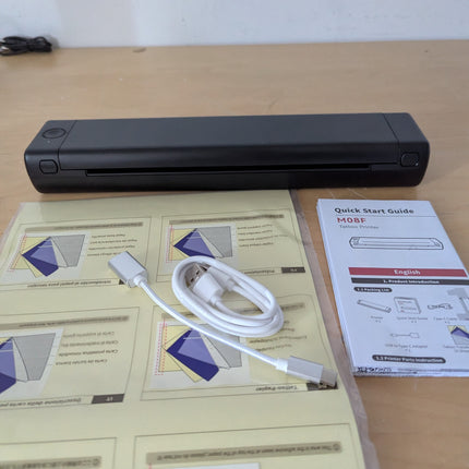 Phomemo Thermal Portable Printer Wireless for Travel, M08F Mobile for Home Use B