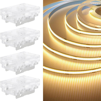 SING F LTD 20Pcs 2-pin COB LED Connectors for 10mm-9 in 1 Strips Tape Light Conn