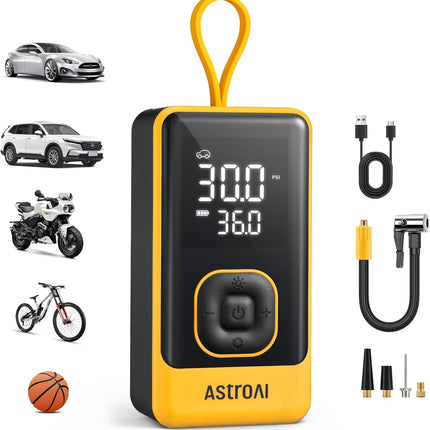 AstroAI L7 Air Tire Inflator Portable Air Compressor, 150PSI Electric Cordless C