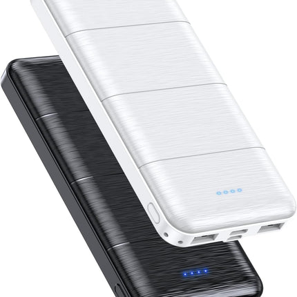 Portable-Charger-Power-Bank - 2 Pack 15000mAh Dual USB Power Bank Output 5V3.1A