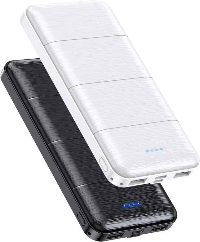 Portable-Charger-Power-Bank - 2 Pack 15000mAh Dual USB Power Bank Output 5V3.1A