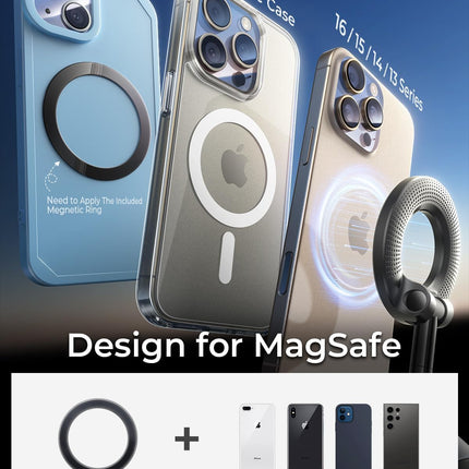 MRGLAS 2026 Upgraded Vacuum Suction Phone Holder for Car, Magsafe Car Phone Hold