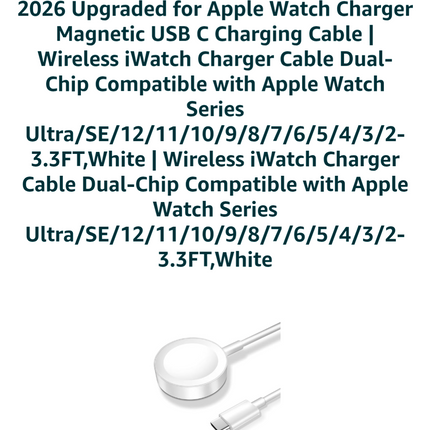 USB C Smart Watch Charger Cable for Apple Watch Portable iWatch Charger Fast Cha
