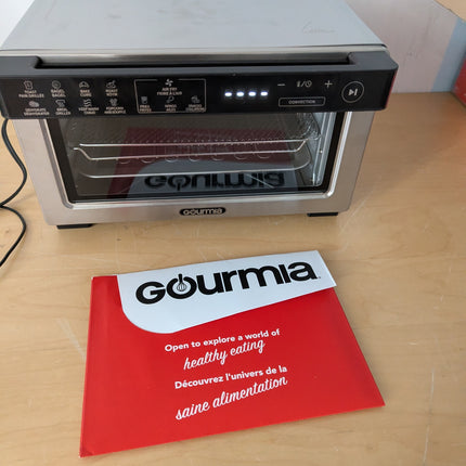Gourmia Toaster Oven Digital Air Fryer - Convection Mode with 4 Slice Capacity,