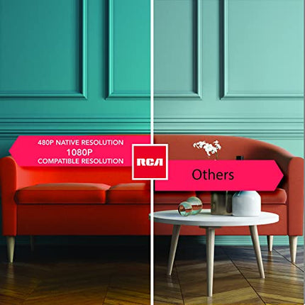 RCA RPJ402 1080P Bluetooth 5.0 Home Theater, Video Projector, LCD Display, HDMI