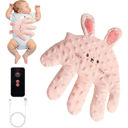 Electric Baby Soothing Palm, Baby Patting Toy Sleep Aid for Startle Prevention, Soft Hypoallergenic Fabric, Rechargeable