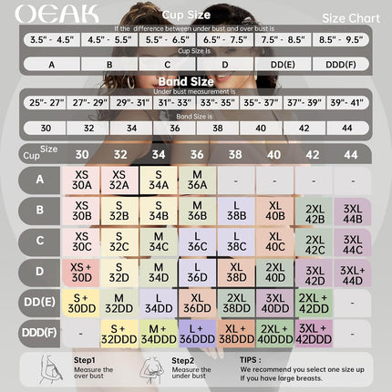 OEAK Womens Deep V Bras Comfortable Bras Support Push Up Bralettes Low Cut no Un