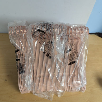 SONGMICS Velvet Hangers, Set of 50 Clothes Hanger with Rose Gold Swivel Hook, No