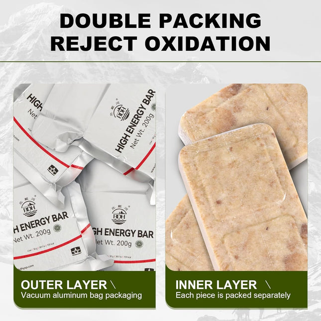 BDH High Energy Bar 36800Kcal Emergency Ration Biscuits Long Shelf-life | 2xLarg
