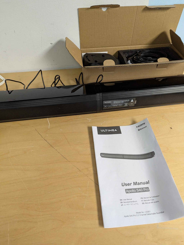 ULTIMEA 2.2ch Sound Bars for TV, Peak Power 100W, 2-in-1 Detachable Bluetooth 5.