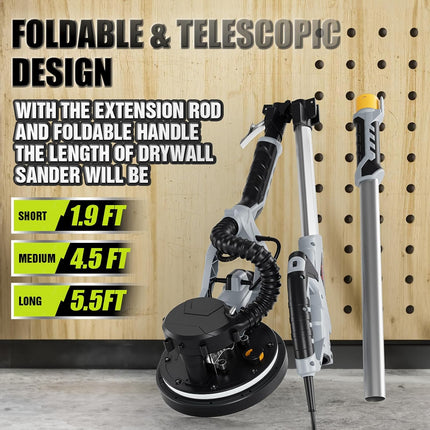 PTS 8.5A Electric Drywall Sander with Vacuum Dust Collection