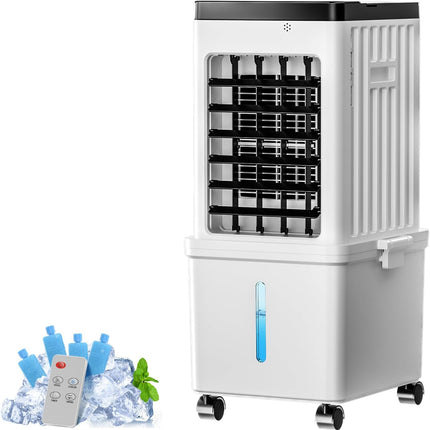 SimerSure 3-in-1 Portable Evaporative Air Cooler with Removable Water Tank, Ice Packs, Timer & Remote Control