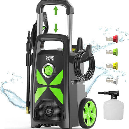 Electric Pressure Washer, SWIPESMITH 2800 Max PSI 2.4 GPM Power Washer with Tele