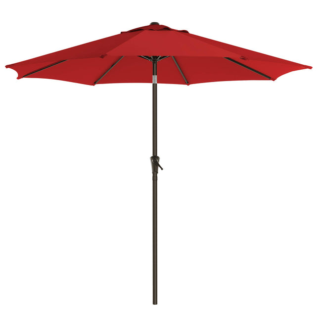 SONGMICS Patio Umbrella, 9 ft Outdoor Table Umbrella, Deck Umbrella, with 8 Ribs