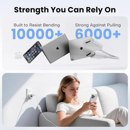 Deeyaple USB-C to Lightning Adapter, USB C to Lightning Cable Adapter, Compact a