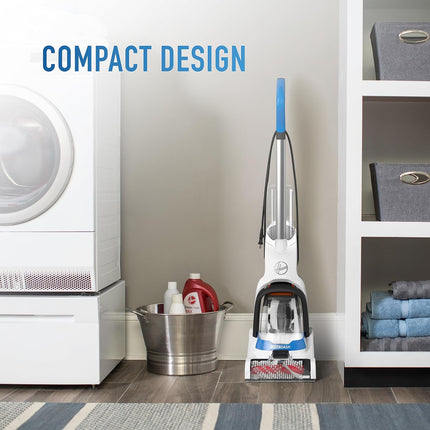 Hoover PowerDash Pet Compact Carpet Cleaner, Lightweight Upright Shampooer with HeatForce Drying, Black