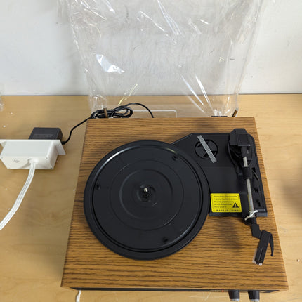 Record Player, FYDEE Vinyl Record Player with Built-in 2 Stereo Speakers, 3-Spee