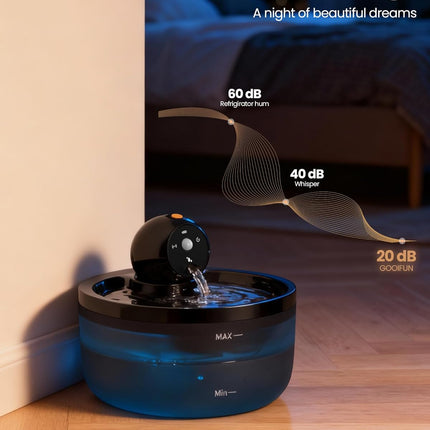 Wireless Cat Water Fountain Cordless: Automatic Cats Fountains Battery Operated