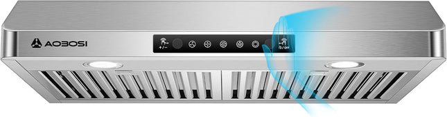 AAOBOSI 30 Inch Under Cabinet Range Hood, 700 CFM, Gesture & Touch Control