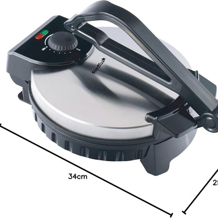 10inch Roti Maker by StarBlue with FREE Roti Warmer - The automatic Stainless St