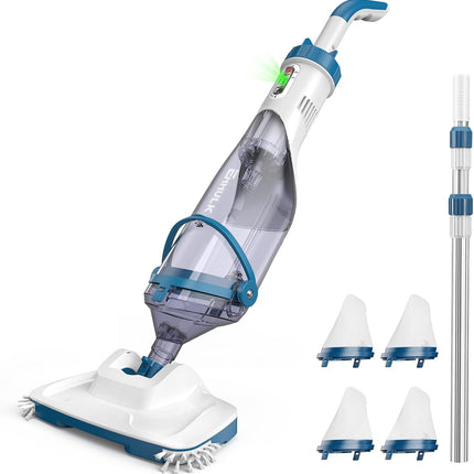 Enhulk PC15 Cordless Pool Vacuum for Above Ground Pools, 13.4in Wide Head