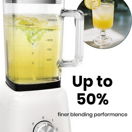 CKEMU Professional Blender For Smoothies, 58 Oz Glass Jar, Glass Blender Includi
