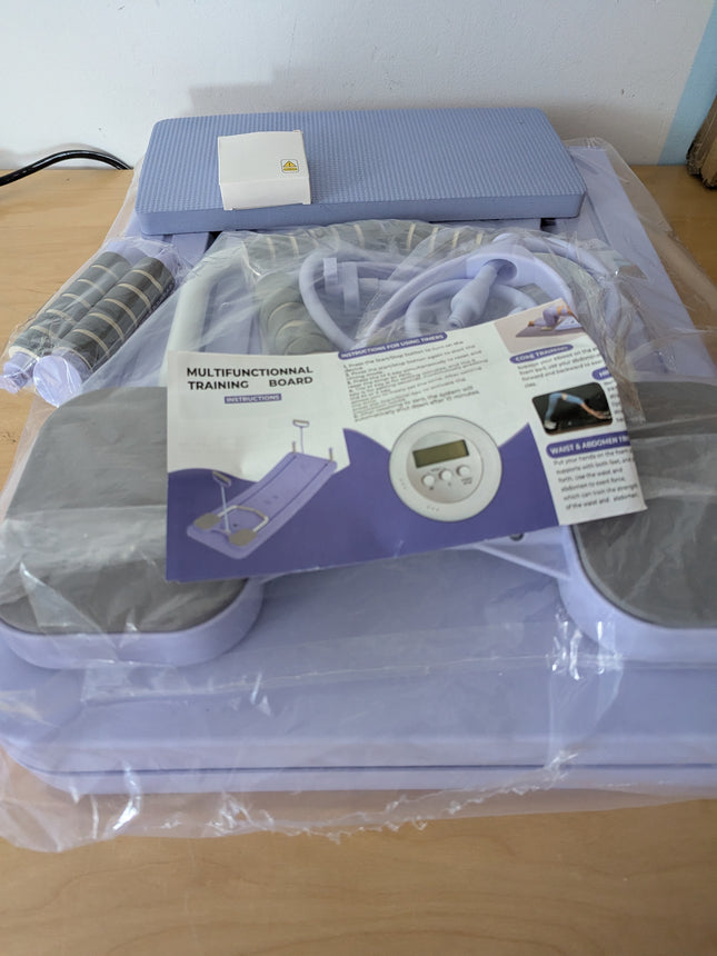 AMAZINGHOME Purple Foldable Pilates Board & Reformer Machine - 300lbs Capacity P