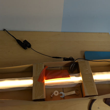 EDISHINE Wooden LED Corner Floor Lamp with Remote, Minimalist Dimmable Atmospher