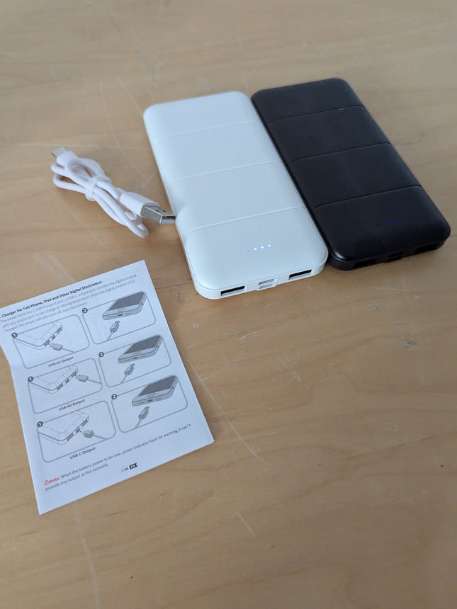 Portable-Charger-Power-Bank - 2 Pack 15000mAh Dual USB Power Bank Output 5V3.1A