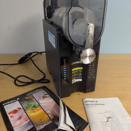CHIVALZ Slushie Machine No Ice Needed, 88 oz Frozen Drink Maker & Slushy Machine