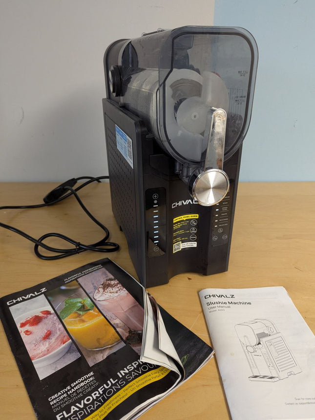 CHIVALZ Slushie Machine No Ice Needed, 88 oz Frozen Drink Maker & Slushy Machine