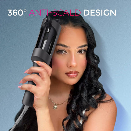 TYMO CURLPRO Automatic Rotating Curling Iron - Beach Waves Curling Wand, Portabl