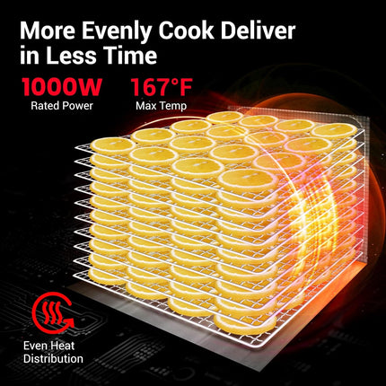 London Sunshine® Commercial Grade Food Dehydrator - Double Wall Stainless Steel