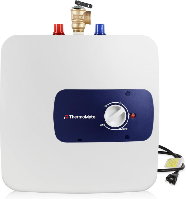 ThermoMate ES800 Electric Tank Water Heater, 8 Gallon 1440W Point of Use Mini Hot Water Tank, 120V Plug-In, UL Listed