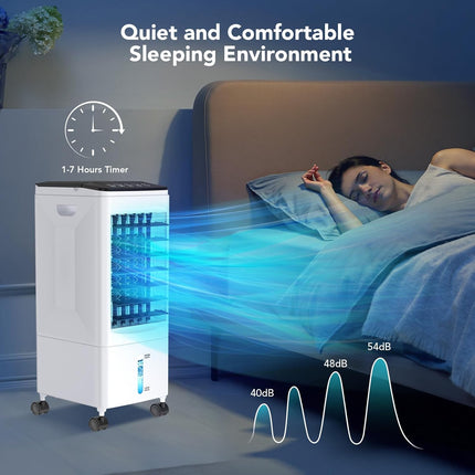Portable Air Conditioner, 3-in-1 Air Cooler with Remote, Portable AC Cooling Fan