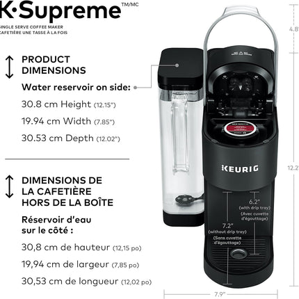 Keurig K-Supreme Single Serve K-Cup Pod Coffee Maker, With MultiStream Technolog