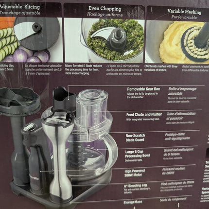 Breville the All in One Immersion Blender BSB530XL, Silver & Black