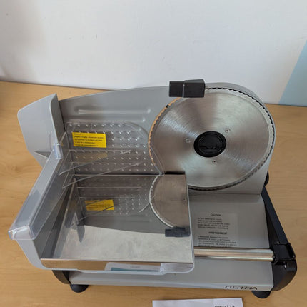 OSTBA Meat Slicer with Quiet DC Motor, 200W Electric Deli Slicer, Dual 7.5'' Sta