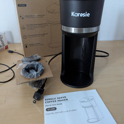 Karosie Single Serve Coffee Maker for K-Cup and Ground Coffee, Fast Brew, 6-12 o