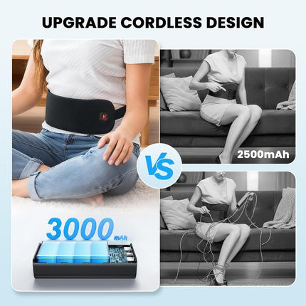 Aroma Season Electric Menstrual Heating Pad, 3000mAh Rechargeable Heated Belt fo