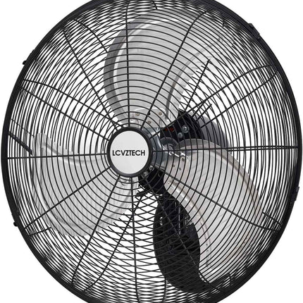 LCVZTECH 20 inch Wall Mount Fan Oscillating, 3-Speed 5500 CFM High Velocity Indu