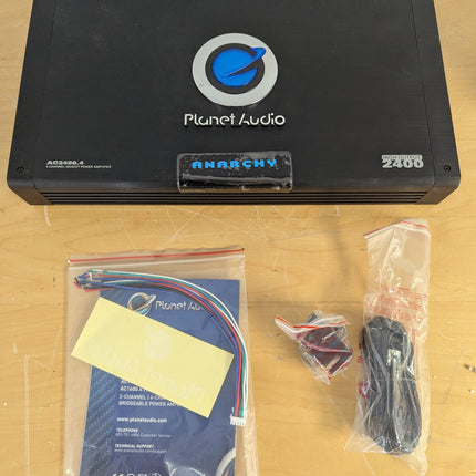 Planet Audio AC2400.4 Anarchy 2400W 4-Channel Car Amplifier, Class A/B