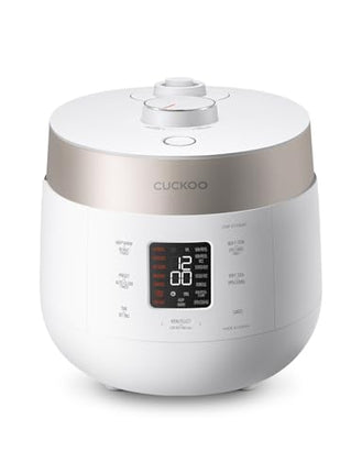 CUCKOO CRP-ST1009F 10-Cup (Uncooked) Twin Pressure Rice Cooker & Warmer 12 Menu