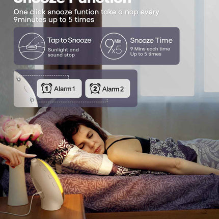 Dekala Sunrise Alarm Clock, Smart Wake Up Light, APP Control, Sunrise Sunset Sim