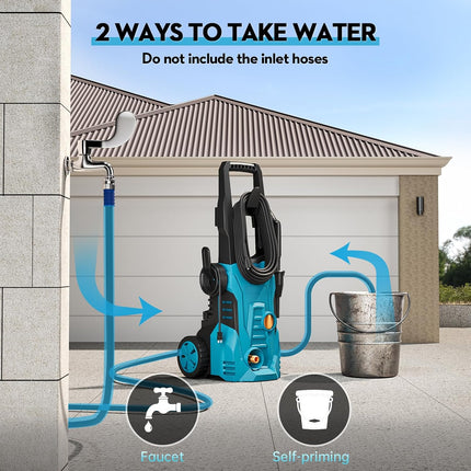 GREENER Electric Pressure Washer, 4500 PSI High Pressure Washer with 50ft Outlet