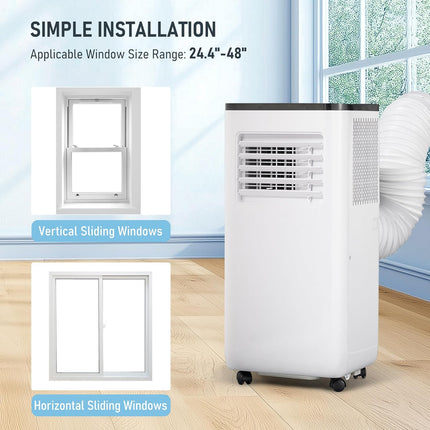 Portable Air Conditioner, 10000 BTU 3-in-1 Cooling, Dehumidifier, Fan with Remot