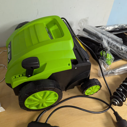 SOYUS Electric Dethatcher and Scarifier with 30L Collection Bag, 13-Inch 12 Amp